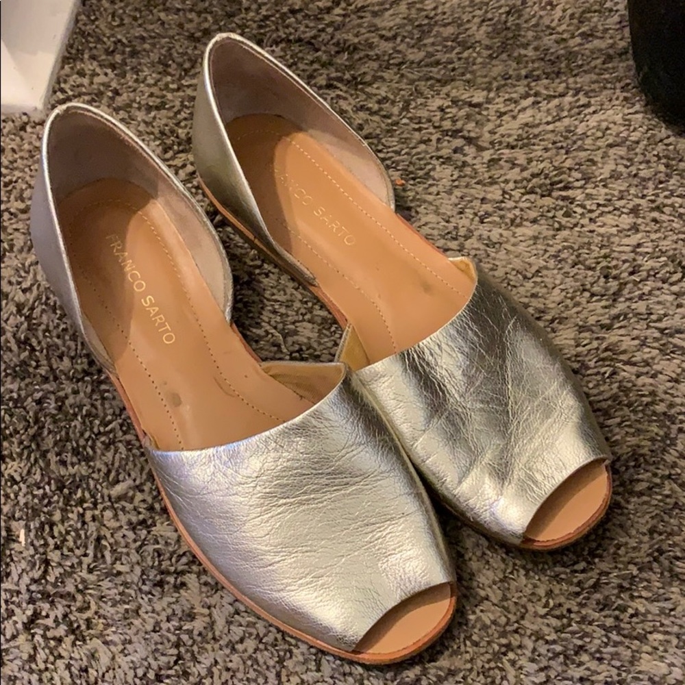 SOLD: Franco Sarto gold D’Orsay shoes 8.5